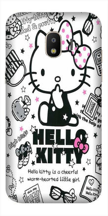 Hello Kitty Mobile Back Case for Galaxy J4  (Design - 361)