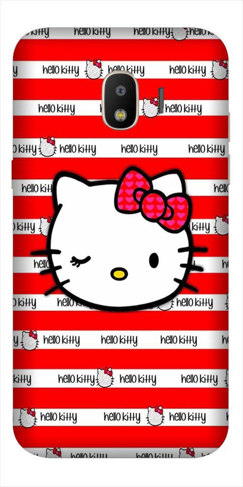 Hello Kitty Mobile Back Case for Galaxy J4  (Design - 364)
