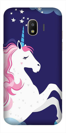 Unicorn Mobile Back Case for Galaxy J4  (Design - 365)