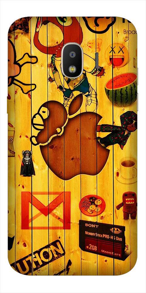 Wooden Texture Mobile Back Case for Galaxy J4  (Design - 367)