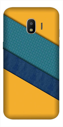 Diagonal Pattern Mobile Back Case for Galaxy J4  (Design - 370)