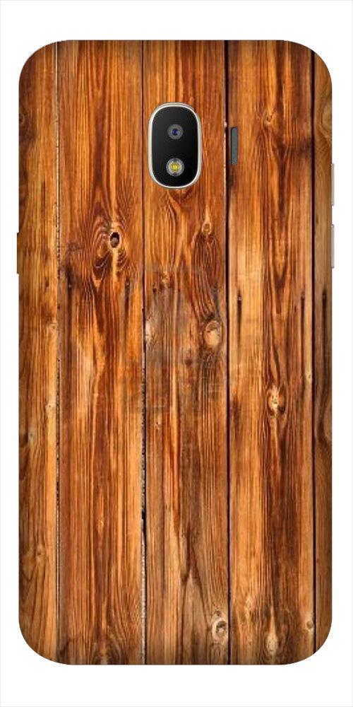 Wooden Texture Mobile Back Case for Galaxy J4  (Design - 376)