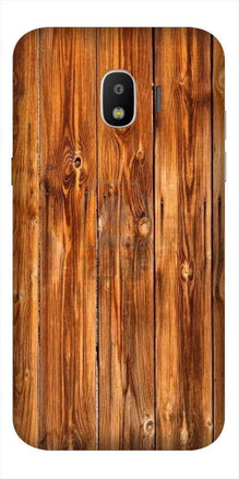 Wooden Texture Mobile Back Case for Galaxy J2 Core   (Design - 376)