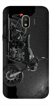Royal Enfield Mobile Back Case for Galaxy J4  (Design - 381)