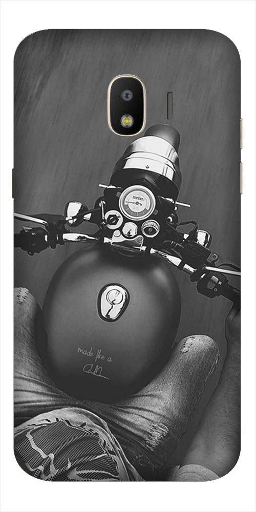 Royal Enfield Mobile Back Case for Galaxy J2 2018   (Design - 382)