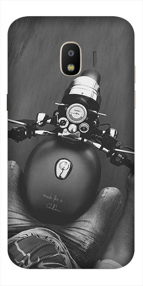 Royal Enfield Mobile Back Case for Galaxy J2 Core   (Design - 382)
