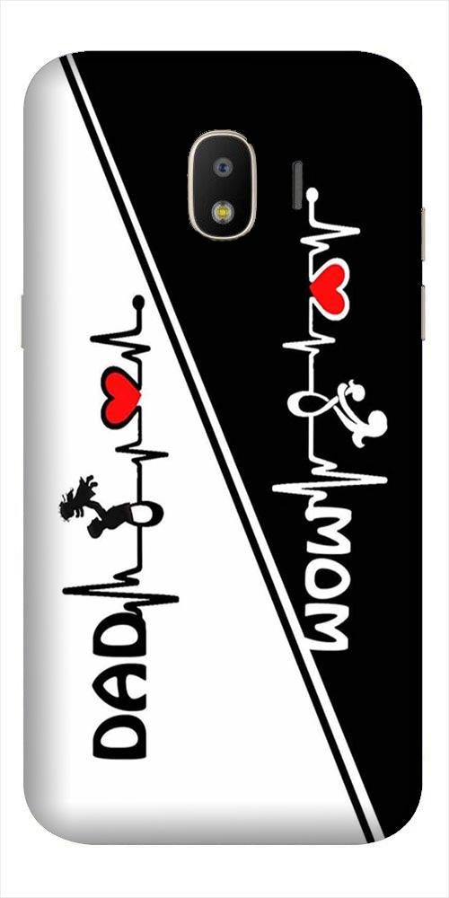 Love Mom Dad Mobile Back Case for Galaxy J2 2018   (Design - 385)