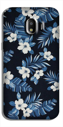 White flowers Blue Background2 Case for Galaxy J2 (2018)