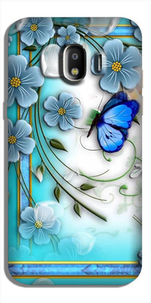 Blue Butterfly Case for Galaxy J2 (2018)