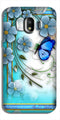 Blue Butterfly Case for Galaxy J4