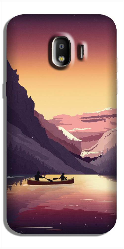 Mountains Boat Case for Galaxy J2 (2018) (Design - 181)