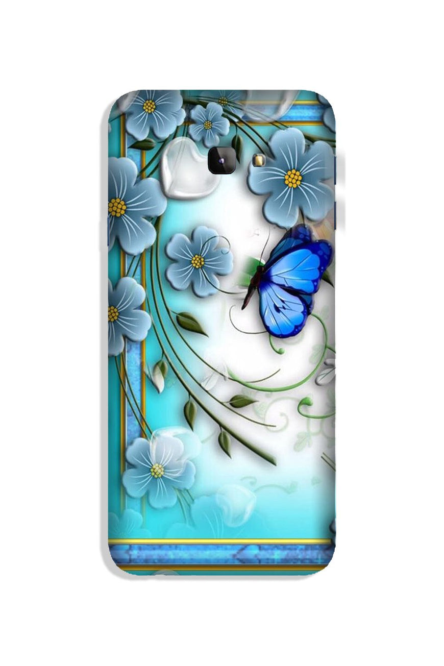 Blue Butterfly Case for Galaxy J4 Plus