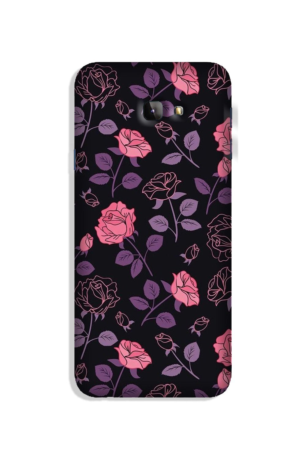 Rose Black Background Case for Galaxy J4 Plus