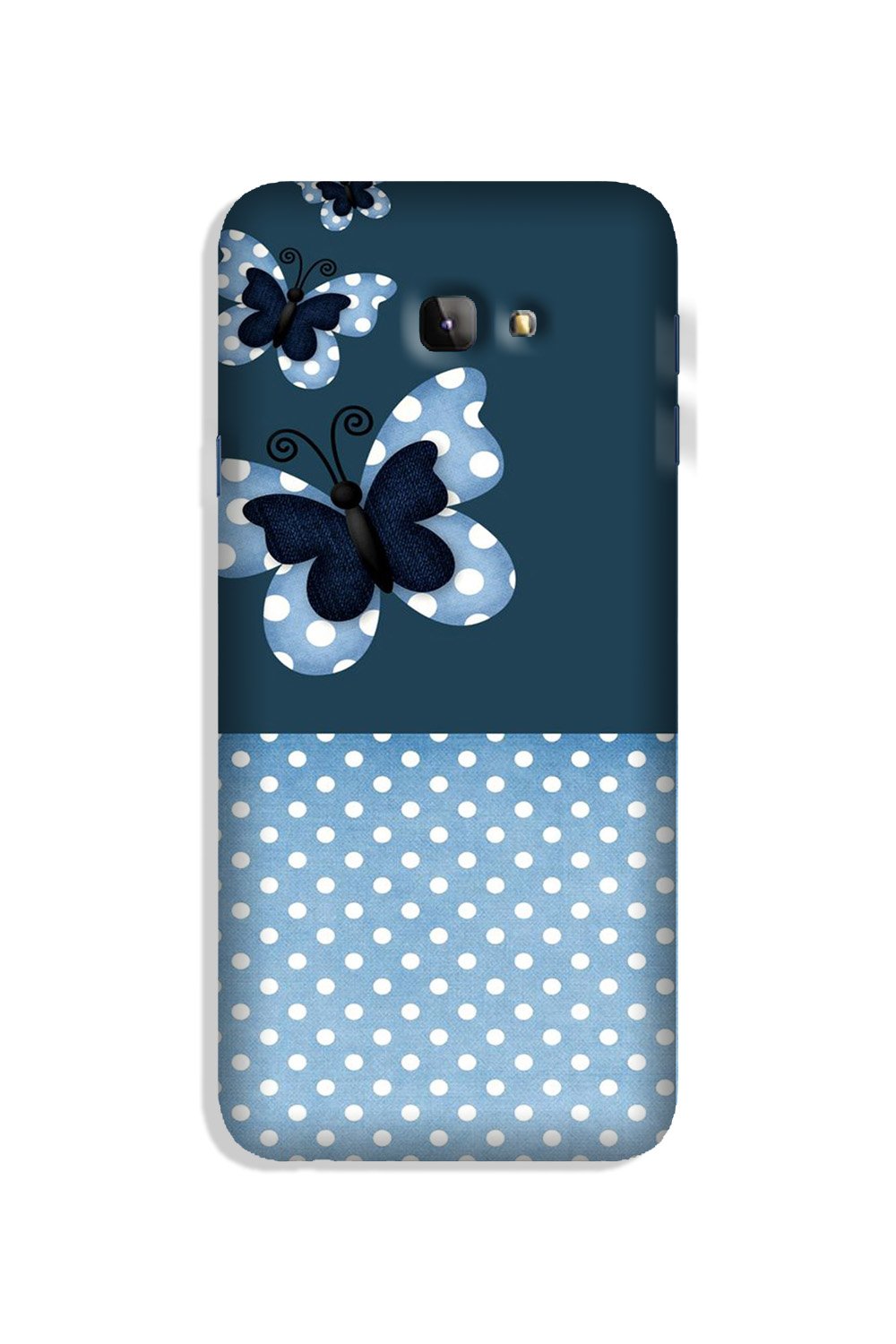 White dots Butterfly Case for Galaxy J4 Plus