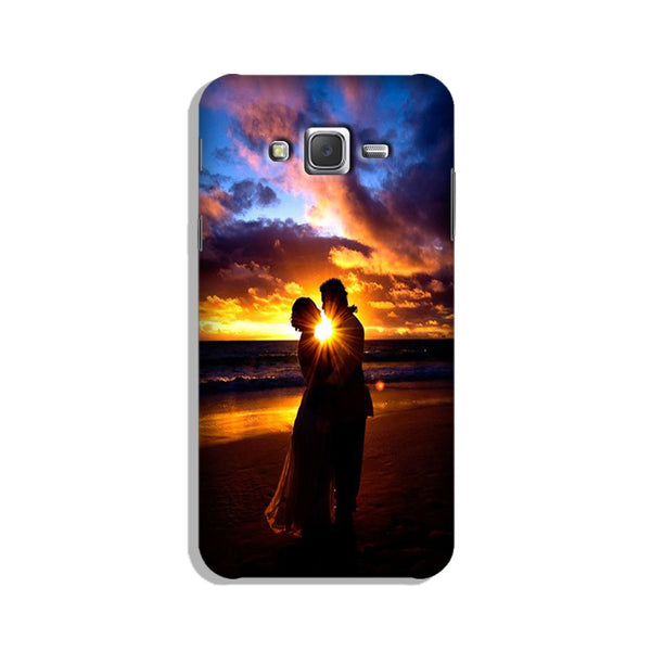 Couple Sea shore Case for Galaxy J7 Nxt