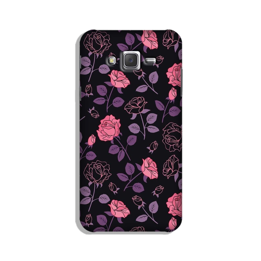 Rose Black Background Case for Galaxy J5 (2015)