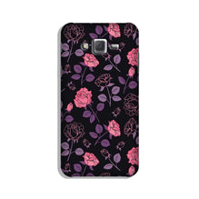 Rose Black Background Case for Galaxy J7 (2015)