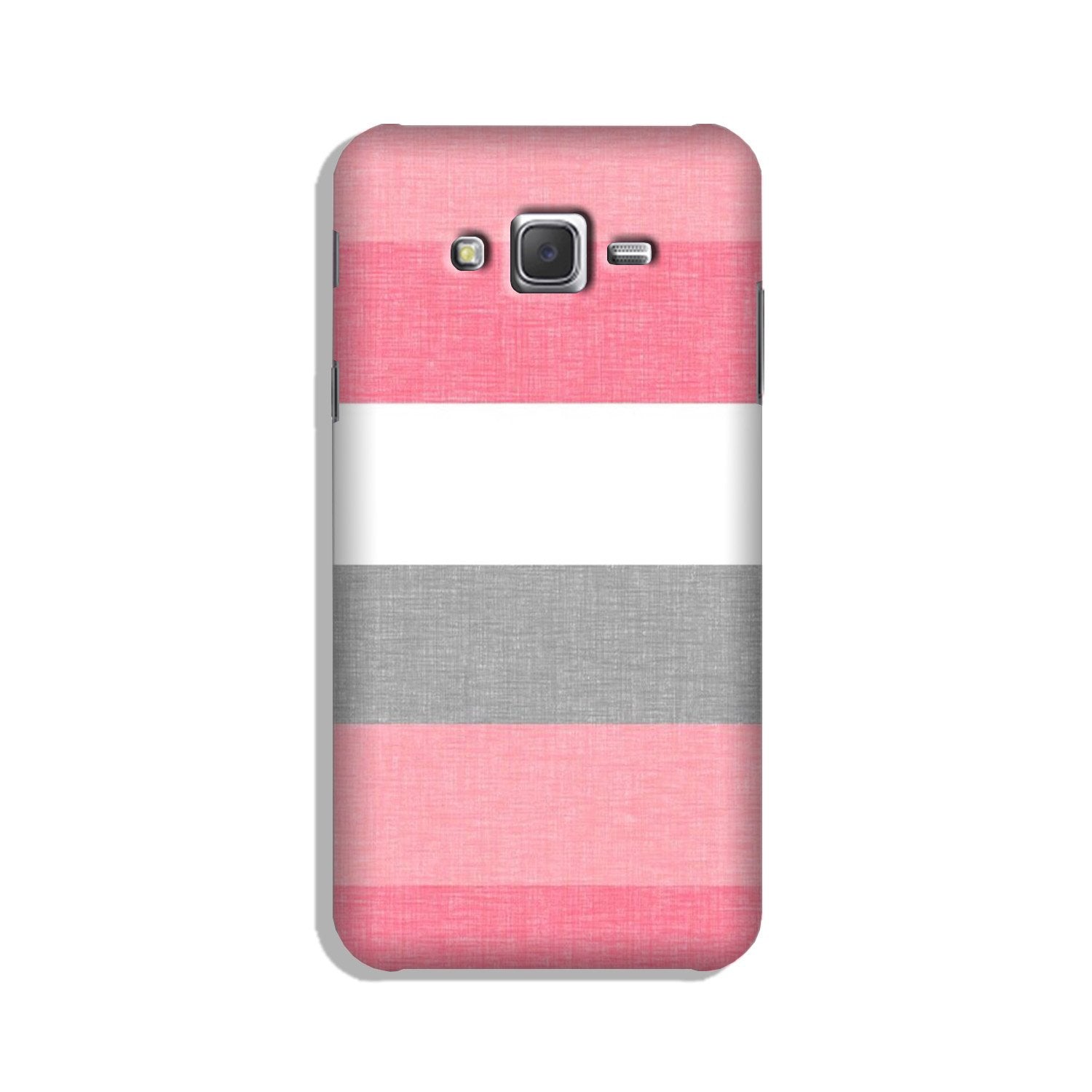 Pink white pattern Case for Galaxy J7 (2015)
