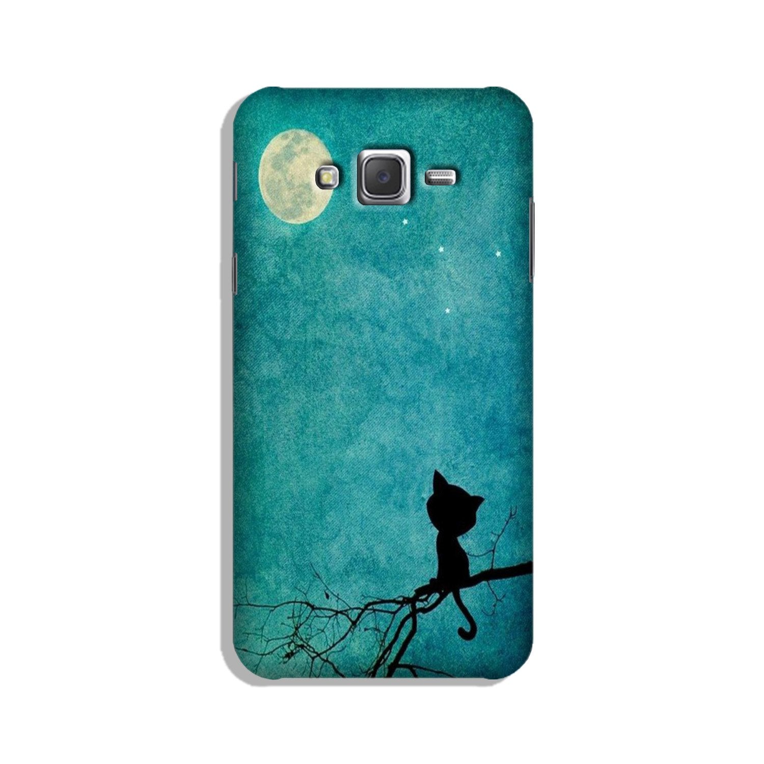 Moon cat Case for Galaxy J7 (2015)