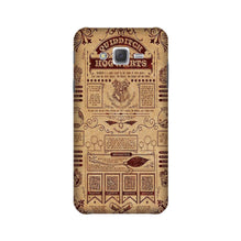 Hogwarts Mobile Back Case for Galaxy J7 Nxt   (Design - 304)