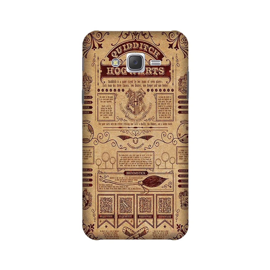 Hogwarts Mobile Back Case for Galaxy J7 Nxt   (Design - 304)