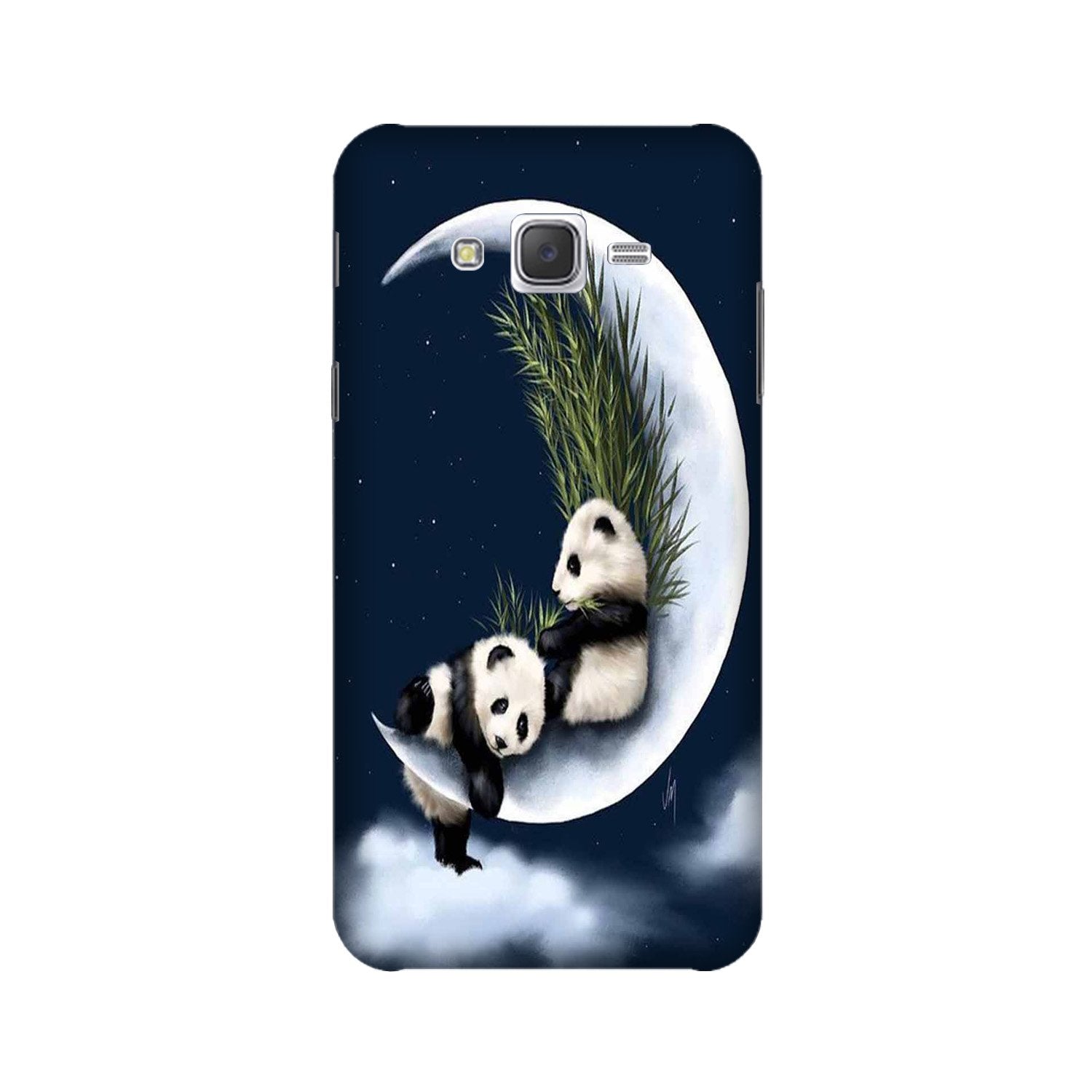Panda Moon Mobile Back Case for Galaxy J7 Nxt   (Design - 318)