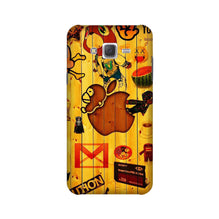 Wooden Texture Mobile Back Case for Galaxy On7/On7 Pro   (Design - 367)