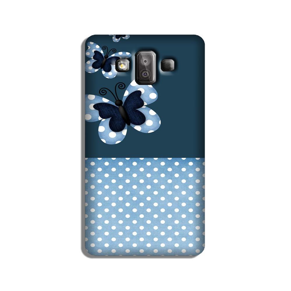 White dots Butterfly Case for Galaxy J7 Duo