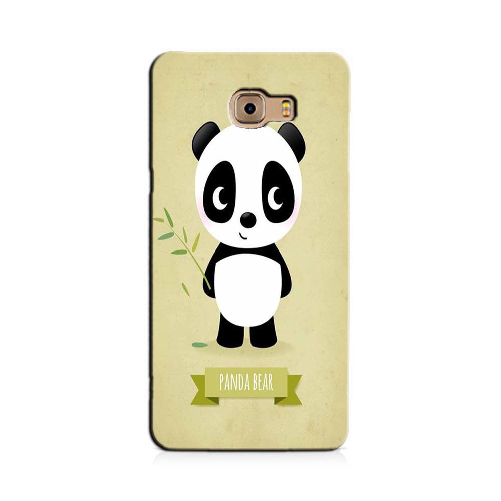Panda Bear Mobile Back Case for Galaxy C9 / C9 Pro   (Design - 317)