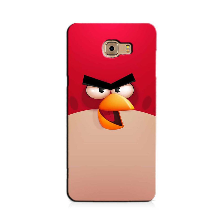 Angry Bird Red Mobile Back Case for Galaxy C7 / C7 Pro   (Design - 325)