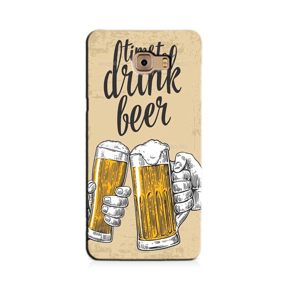 Drink Beer Mobile Back Case for Galaxy A9 / A9 Pro    (Design - 328)