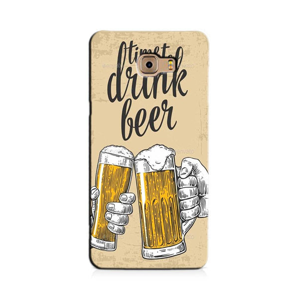 Drink Beer Mobile Back Case for Galaxy A9 / A9 Pro    (Design - 328)