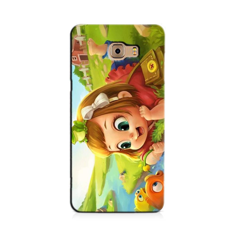 Baby Girl Mobile Back Case for Galaxy C9 / C9 Pro   (Design - 339)