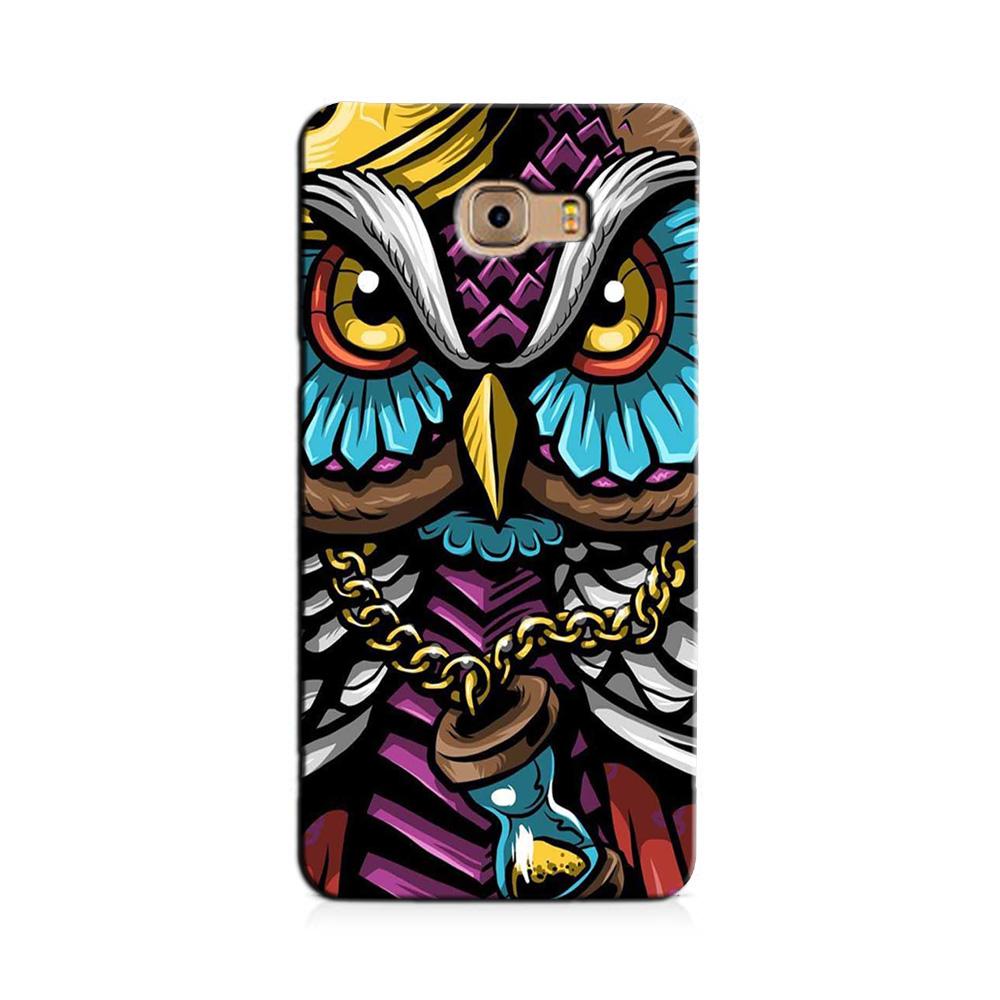 Owl Mobile Back Case for Galaxy C7 / C7 Pro   (Design - 359)