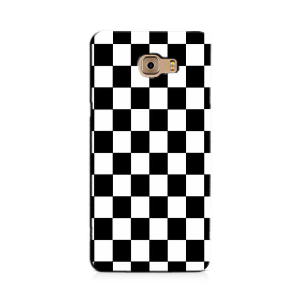 Black White Boxes Mobile Back Case for Galaxy A5 2016    (Design - 372)