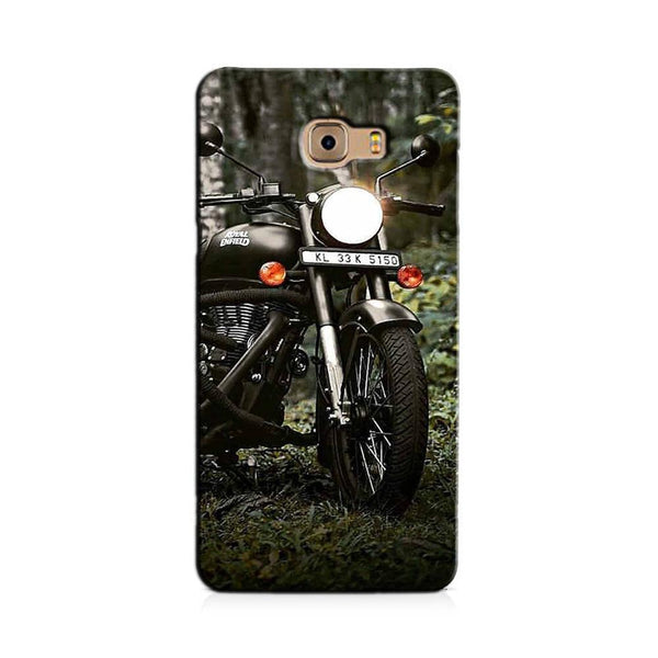 Royal Enfield Mobile Back Case for Galaxy C7 / C7 Pro   (Design - 384)