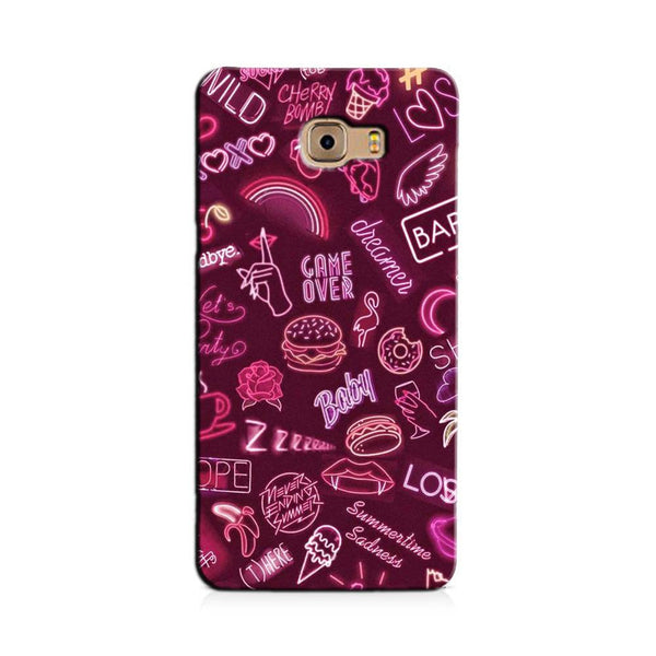 Party Theme Mobile Back Case for Galaxy A9 / A9 Pro    (Design - 392)