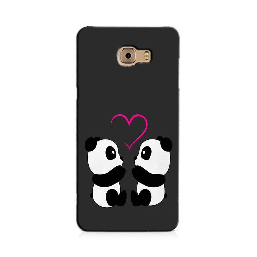 Panda Love Mobile Back Case for Galaxy A9 / A9 Pro    (Design - 398)