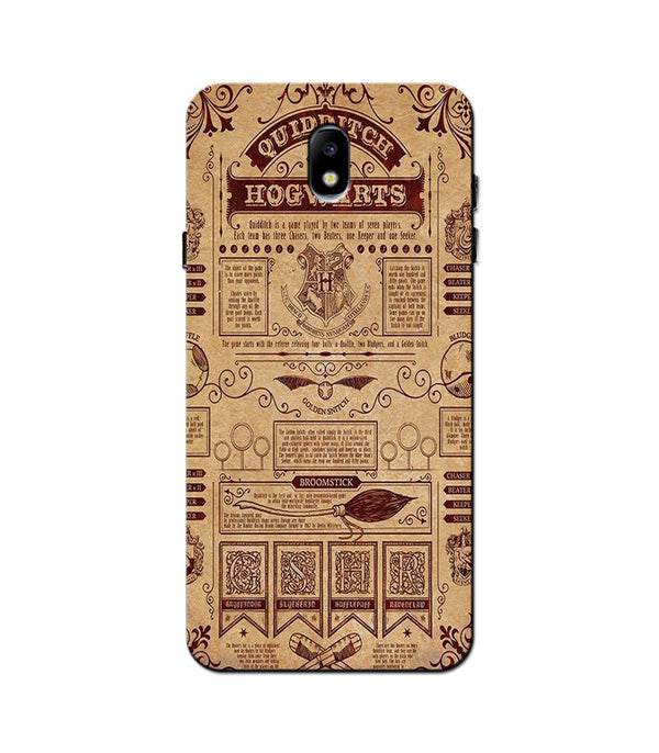 Hogwarts Mobile Back Case for Galaxy J7 Pro   (Design - 304)