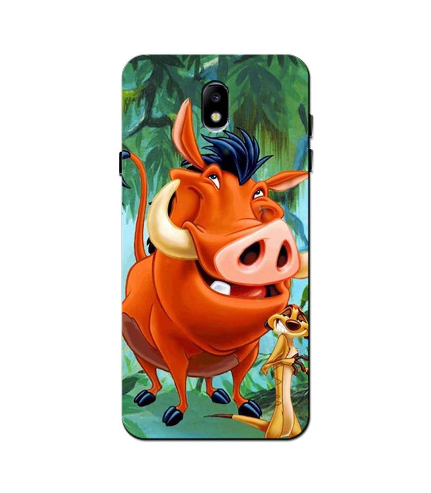 Timon and Pumbaa Mobile Back Case for Galaxy J3 Pro  (Design - 305)