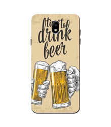 Drink Beer Mobile Back Case for Galaxy J3 Pro  (Design - 328)