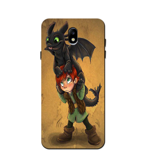 Dragon Mobile Back Case for Galaxy J5 Pro  (Design - 336)