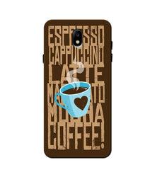Love Coffee Mobile Back Case for Galaxy J3 Pro  (Design - 351)