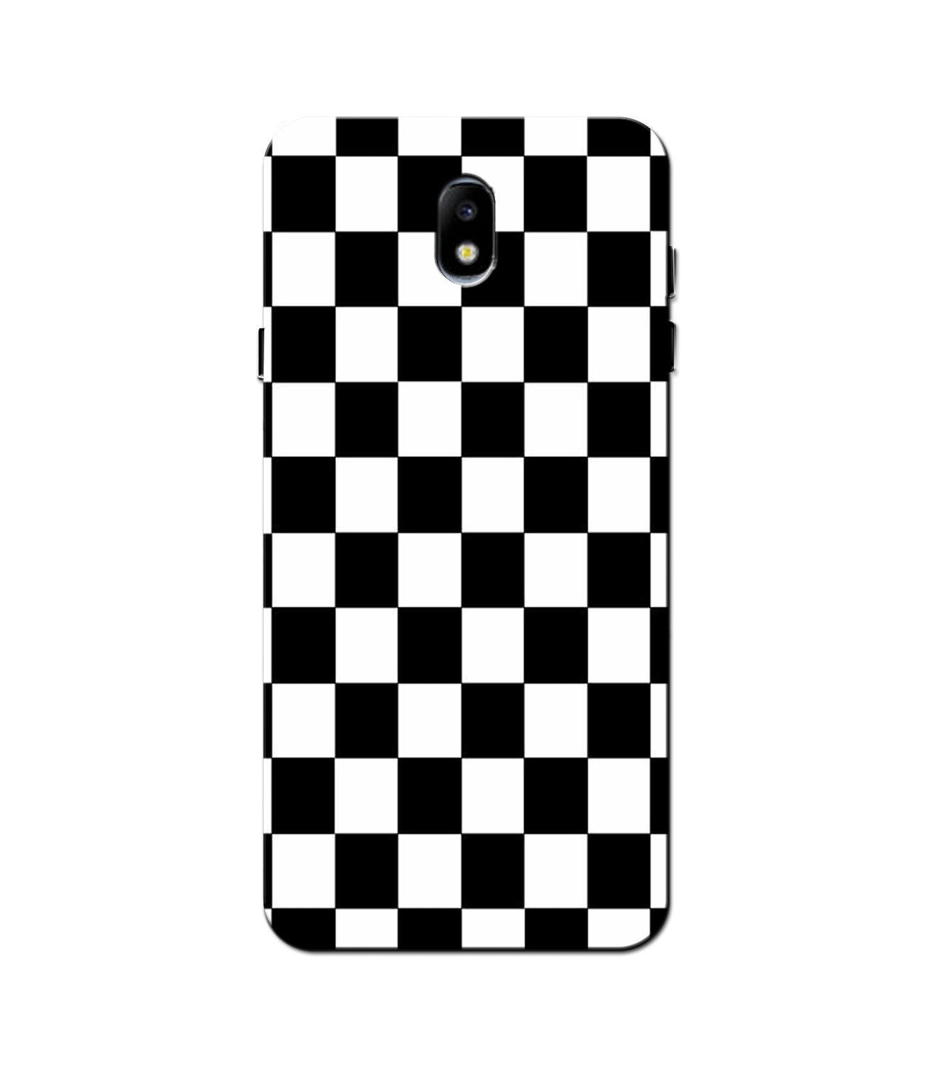 Black White Boxes Mobile Back Case for Galaxy J5 Pro  (Design - 372)