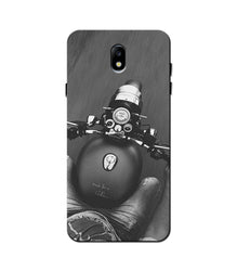Royal Enfield Mobile Back Case for Galaxy J3 Pro  (Design - 382)