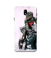 Biker Mobile Back Case for Galaxy J3 Pro  (Design - 383)