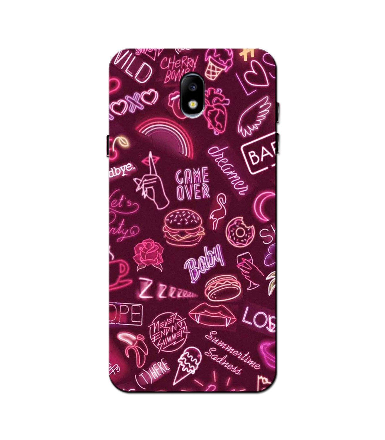Party Theme Mobile Back Case for Galaxy J3 Pro  (Design - 392)