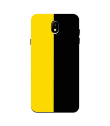 Black Yellow Pattern Mobile Back Case for Galaxy J3 Pro  (Design - 397)