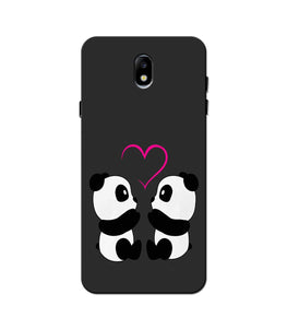 Panda Love Mobile Back Case for Galaxy J3 Pro  (Design - 398)