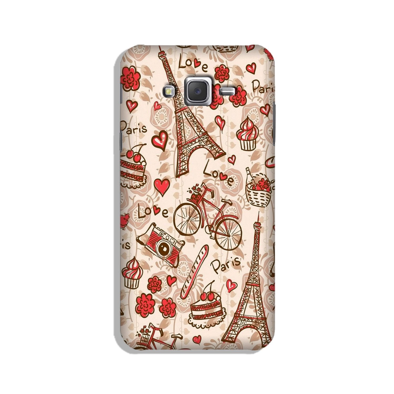 Love Paris Case for Galaxy J3 (2015)  (Design - 103)